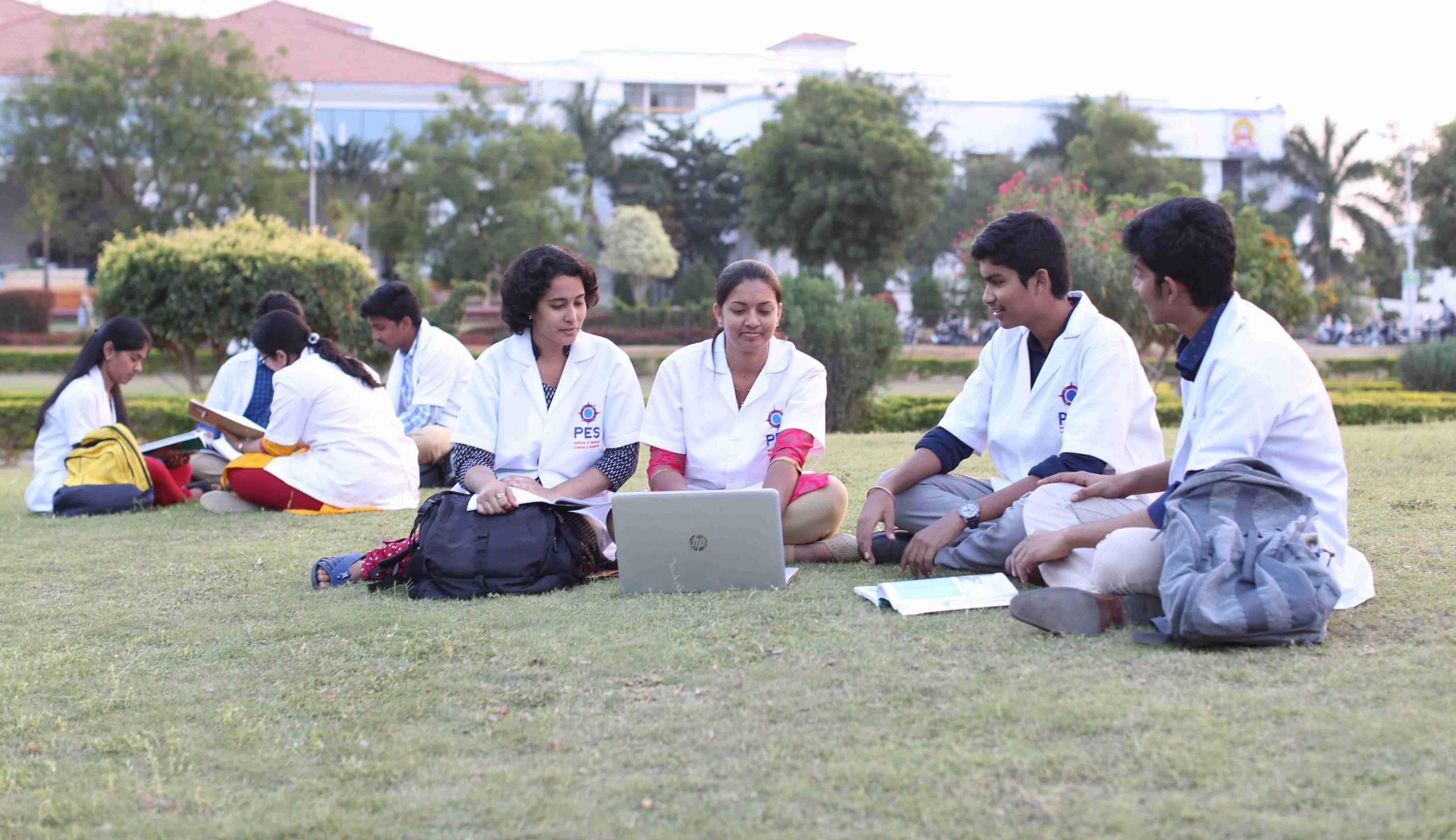 Faculty mentor guiding a student